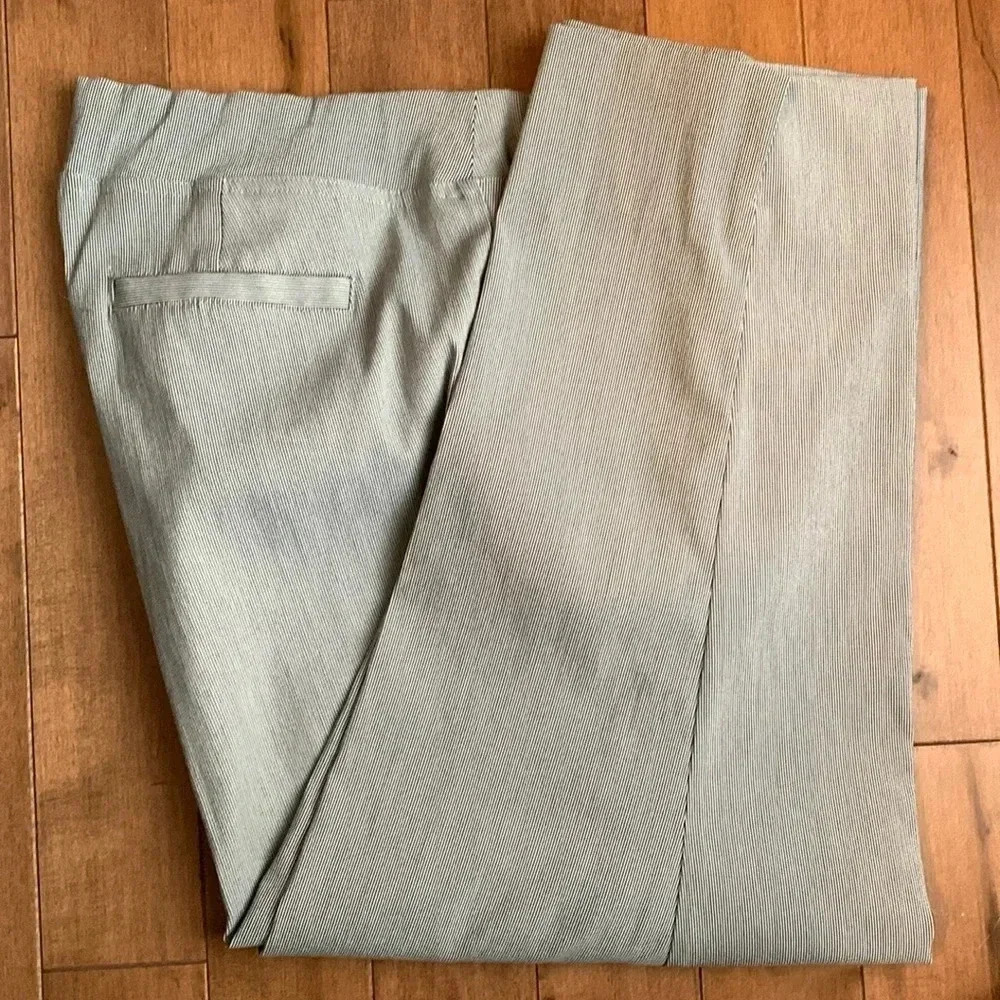 Dalia navy/white ankle pants 18W - Picture 3 of 9